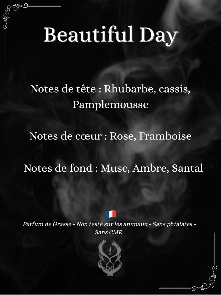 Notes du parfum Flammes De Lucy Beautiful Day