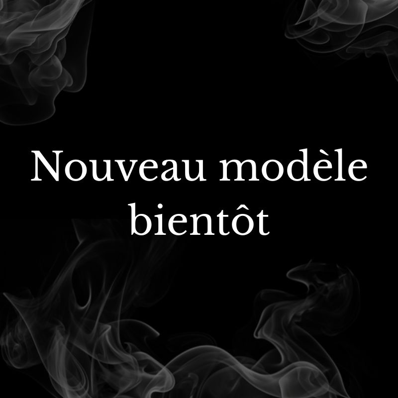 fond noir avec inscription Nouveau modèle bientôt